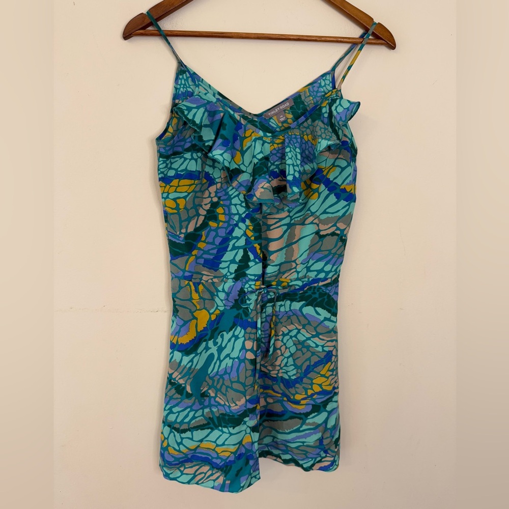Tinley Road boho colorful sleeveless mini dress SZ XS